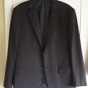 Isaia Napoli Mens Suit jacket 41-42R Dk gray blue